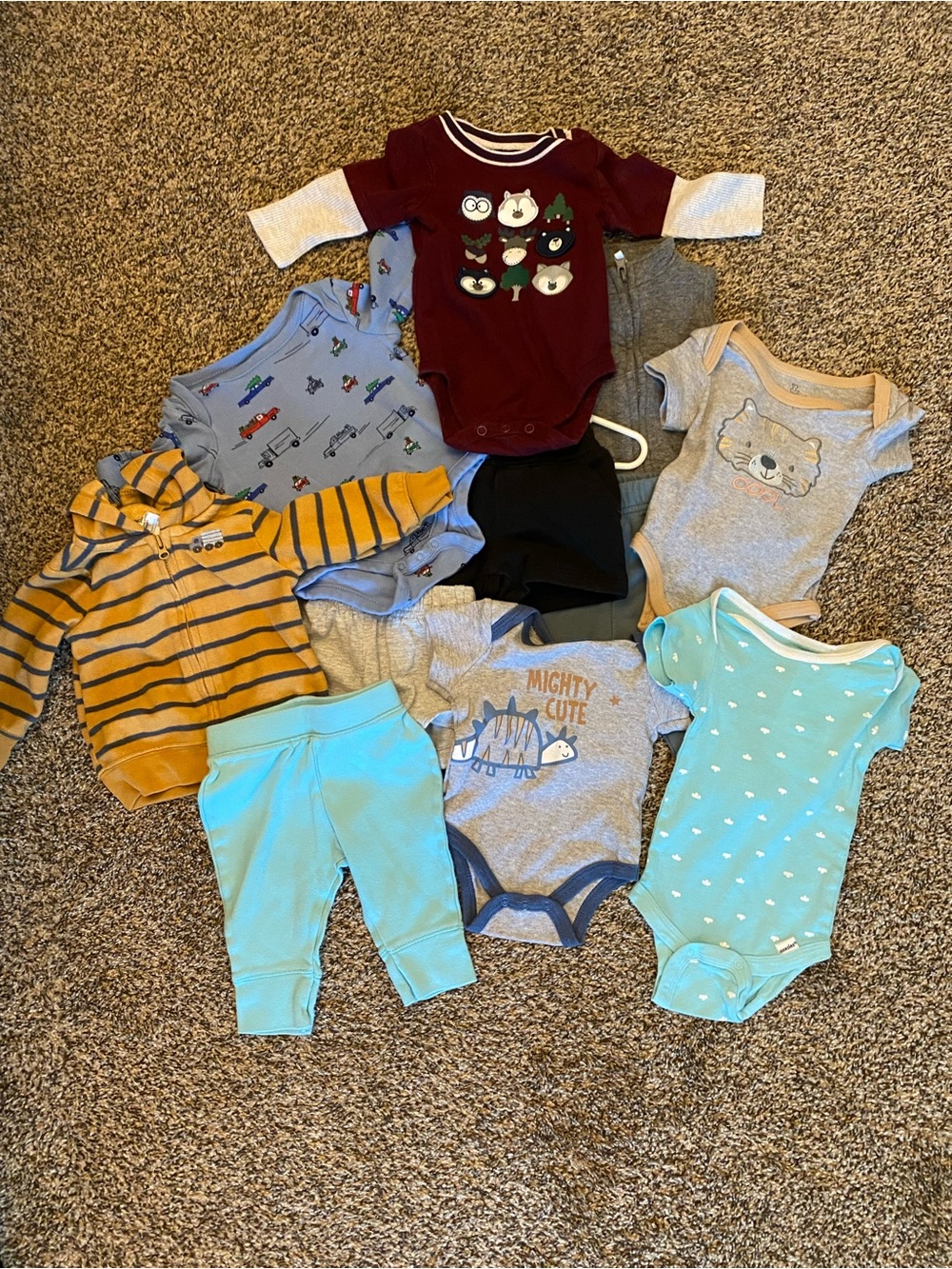 0-3 months boys clothes bundle